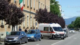 La scena dell’aggressione a Seregno - foto Edoardo Terraneo