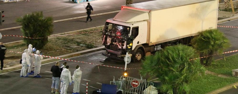 Il camion usato per la strage