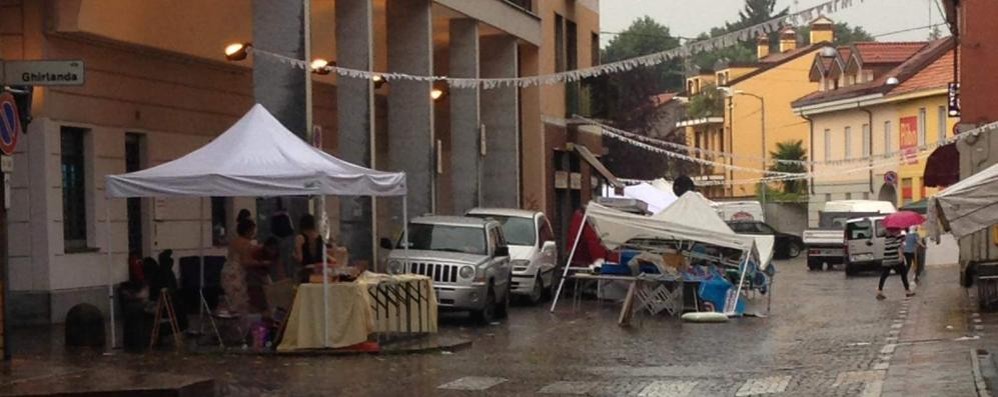 Brugherio, maltempo sulla Notte bianca - foto pubblicata sul gruppo Facebook Non sei di Brugherio se