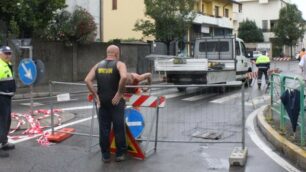 Gli interventi in via Circonvallazione, a Seregno