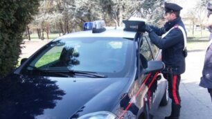Un controllo dei carabinieri