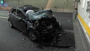 Monza, l’ incidente nel tunnel di viale Lombardia