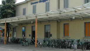 L’ingresso della stazione di Lissone