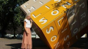 La web influencer Silvia Casonato in visita a Lissone