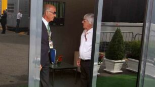 Angelo Sticchi Damiani e Bernie Ecclestone a Monza