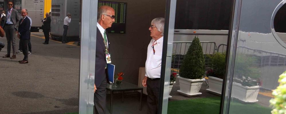 Angelo Sticchi Damiani e Bernie Ecclestone a Monza