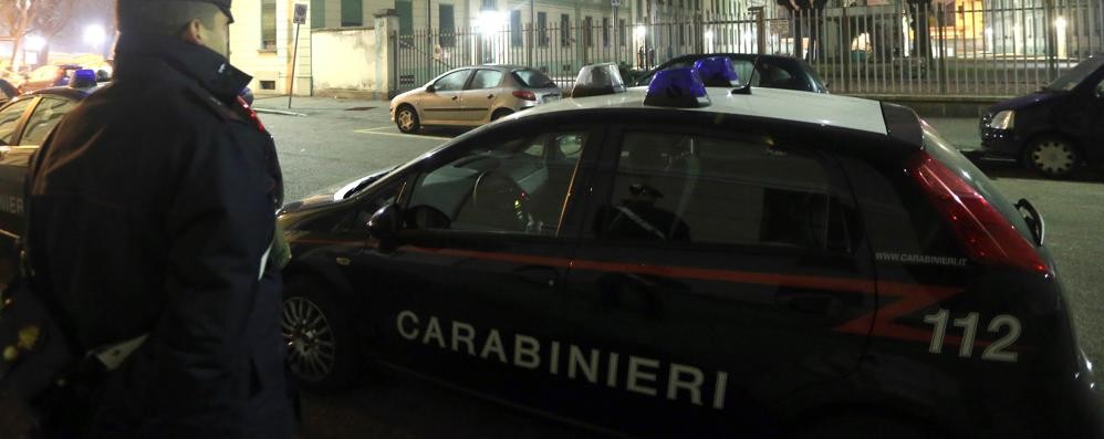 Un controllo dei carabinieri