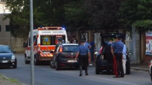 Seregno, il luogo del ferimento a colpi di pistola in via Gramsci - foto Terraneo