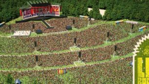 Il palco del Liga rock park