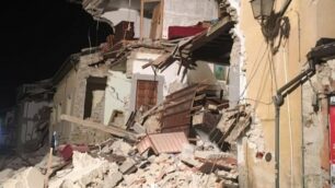 Una foto scattata dai volontari di Giussano ad Amatrice