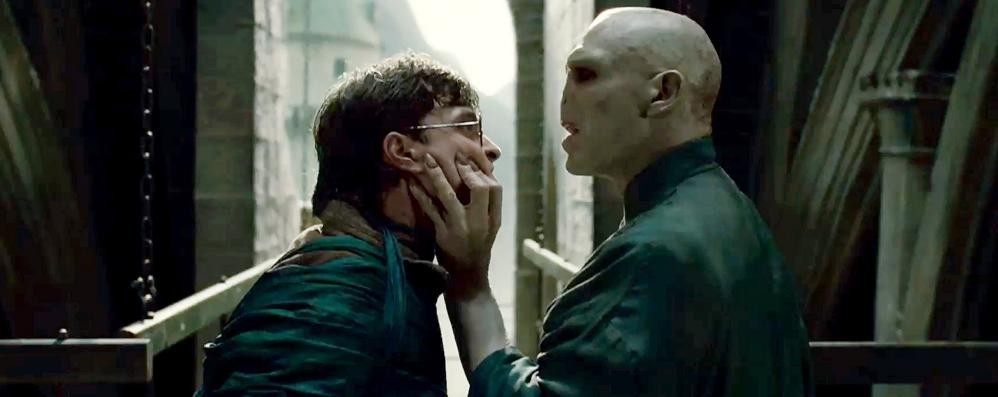 Harry Potter con Lord Voldemort