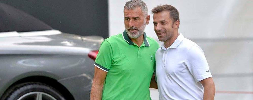 Golf, Mauro Tassotti e Alex Del Piero nella gara Pro Am che ha anticipato l’Open d'Italia a Monza - foto da Facebook/Italian Open