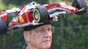 Un tifoso della “rossa” all’autodromo