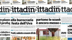 Le prime pagine de il Cittadino in edicola sabato 10 settembre