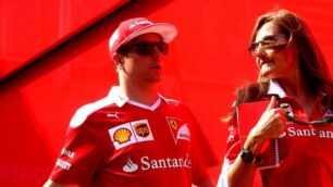 Monza Autodromo Gran premio d Italia 2016, Kimi Raikkonen all ingresso della conferenza stampa