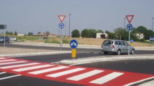 La rotatoria  tra Saronno e Solaro