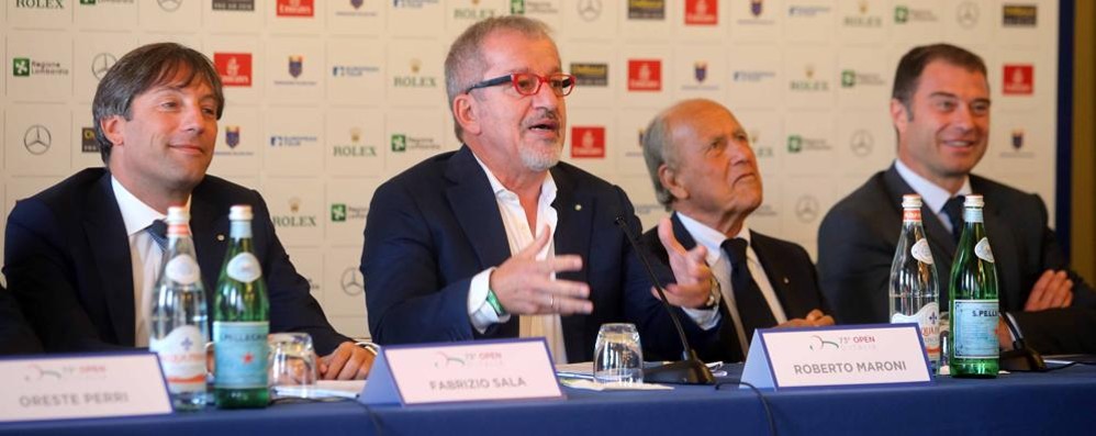 Monza, presentazione 73 Open d’Italia di golf: Roberto Maroni