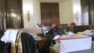Un’aula del Tribunale di Monza