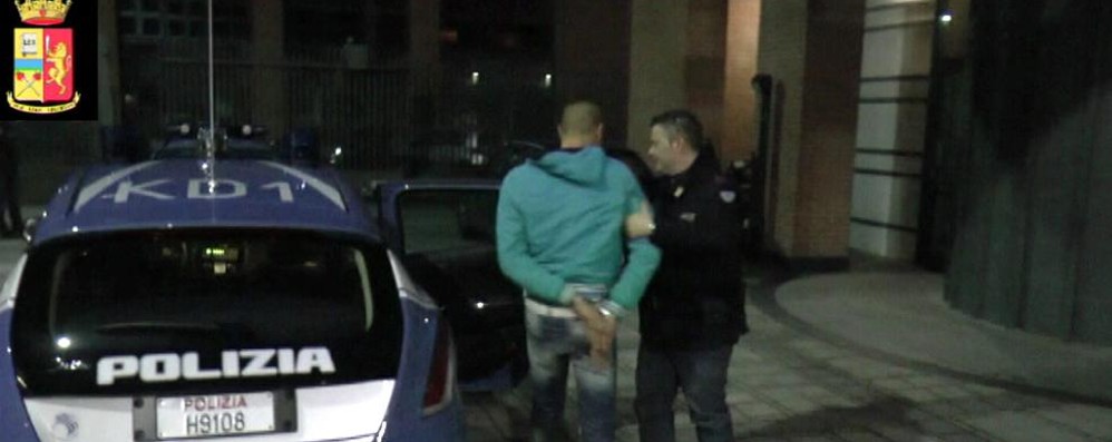 Un arresto della polizia durante l’operazione Speed 2 del 2015