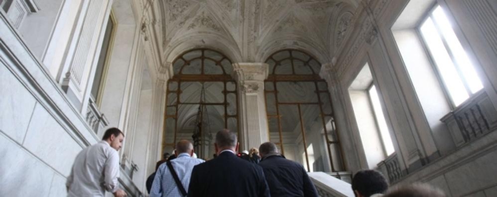 Visita ai cantieri di Villa reale per Ville aperte a Monza