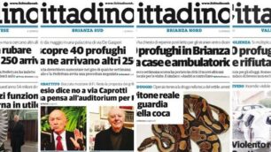 Le prime pagine de il Cittadino in edicola sabato 22 ottobre