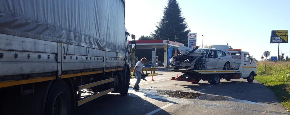 Bellusco, l’incidente di lunedì 3 ottobre sulla Monza-Trezzo