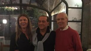 Silvio Berlusconi al ristorante a Triuggio