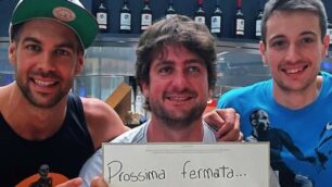 “Prossima fermata...Zambia”: Bruno Cerella, Michele Carrea, Matteo Mecca all’inizio di un nuovo progetto Slums dunk - foto facebook