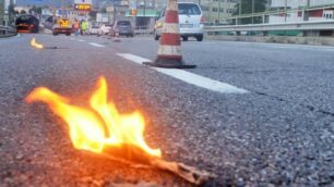 Un incidente sulla superstrada