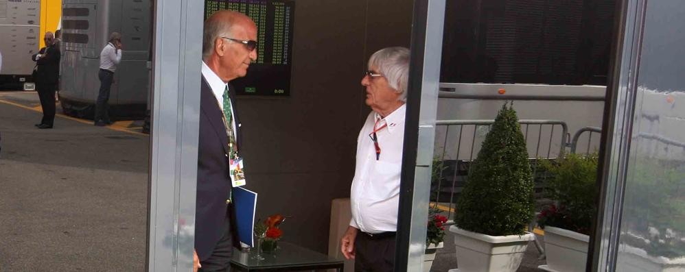 Monza, Gran premio Italia 2015 Incontro Sticchi Damiani e Ecclestone