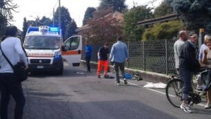 La via dove è avvenuto l’investimento (foto tratta dal quotidiano La provincia di Como)