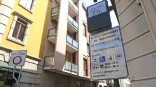 Monza Area Ztl al tempo dell’installazione in via Zucchi
