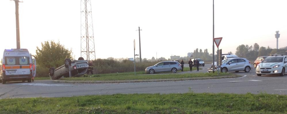 Vimercate, la scena dell’incidente