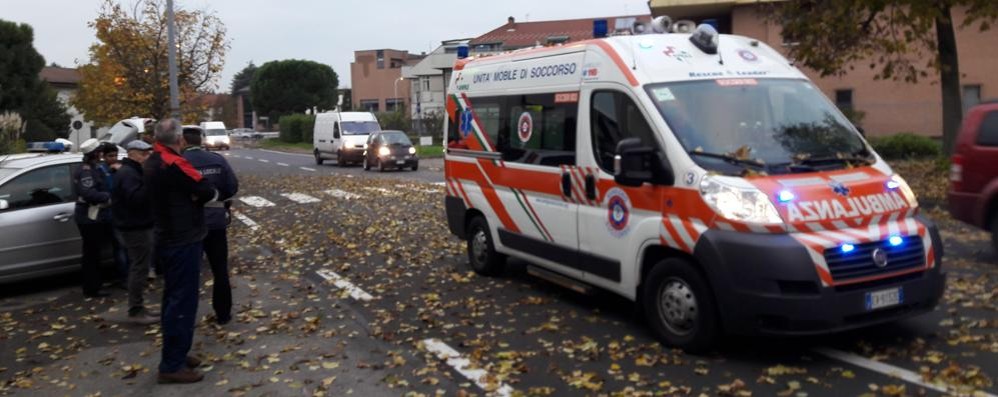 Il luogo dell’incidente a Seregno