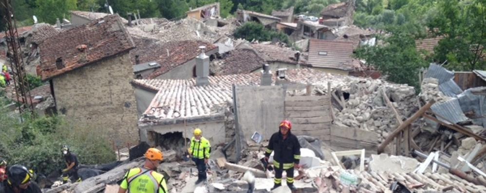 Immagini dei luoghi colpiti dal terremoto