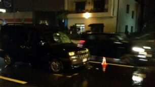 L’incidente in via Dante a Concorezzo
