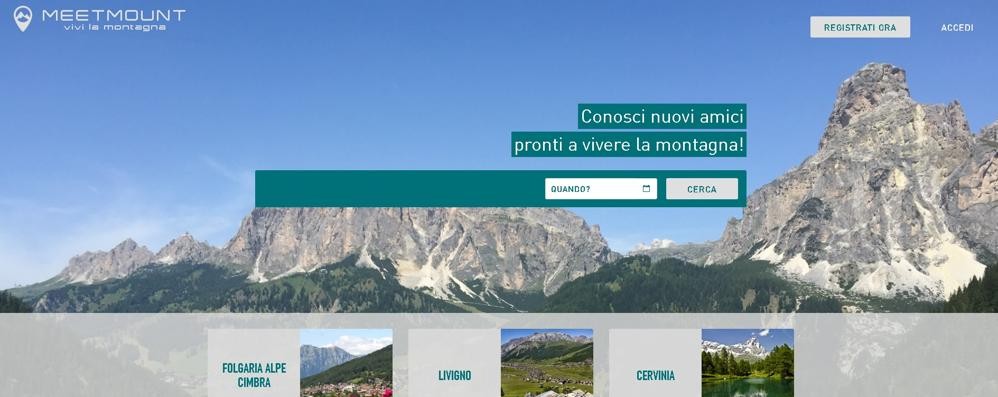 Screenshot di Meetmount.com