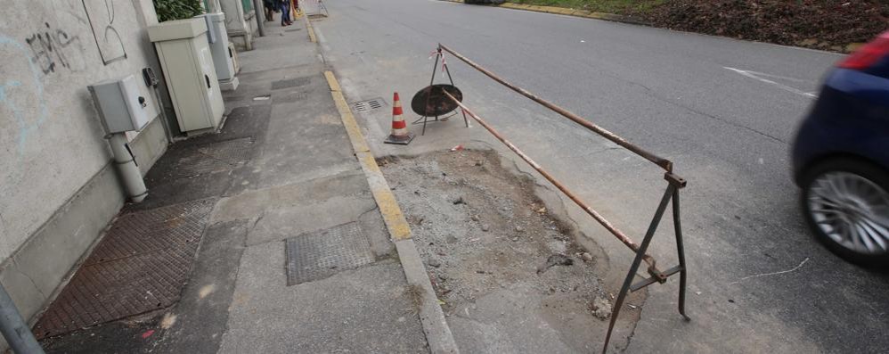 Monza Buche stradali viale Liberta