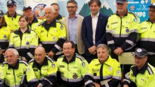 Foto di gruppo per i volontari della Protezione civile di Seregno