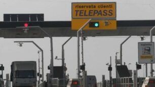 La corsia riservata al Telepass sull’autostrada