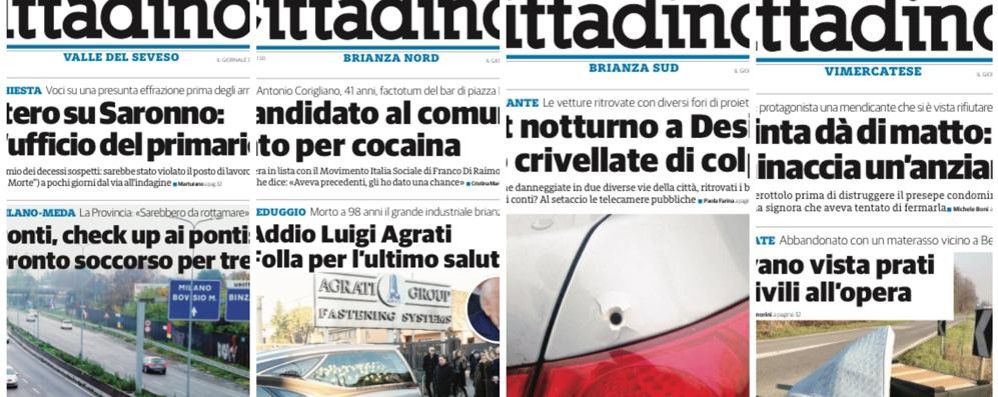 Le prime pagine de il Cittadino in edicola sabato 24 dicembre