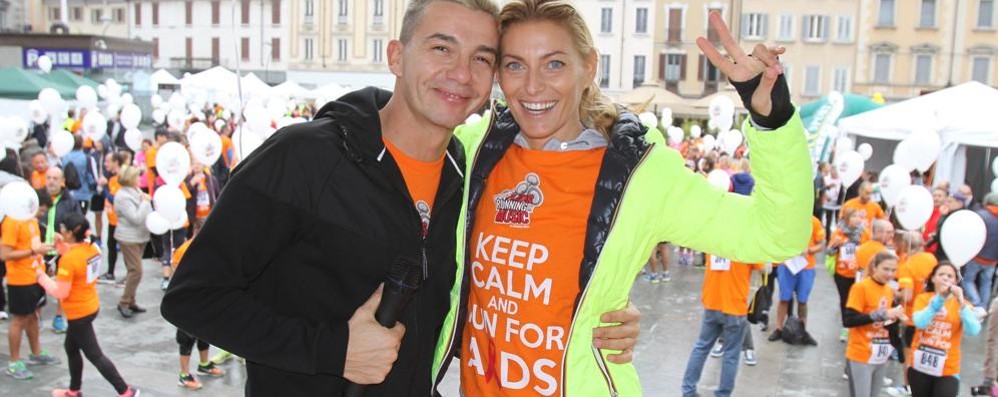 Monza, Diego Passoni e Federica Fontana all’Aids running music del 2015: è l’evento annuale che vede protagonisti il dottor Gori e il reparto di infettivologia del San Gerardo e Anlaids