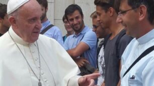 Papa Francesco con i giovani di San Fruttuoso