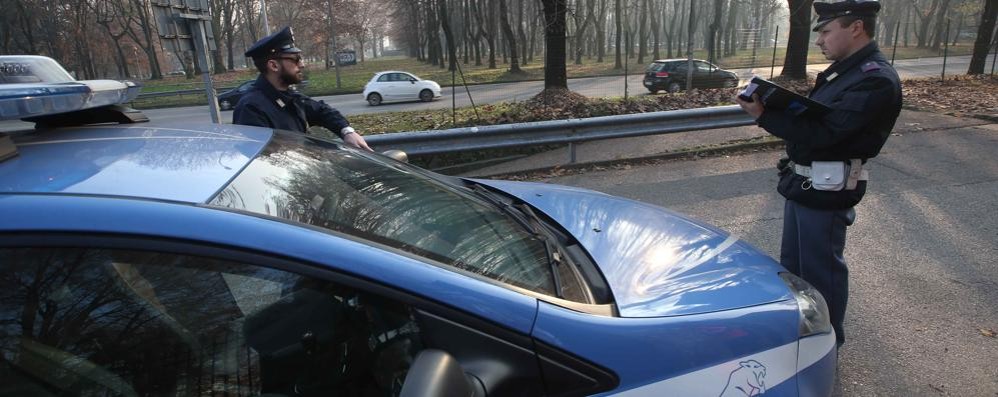 Una pattuglia della polizia di Monza