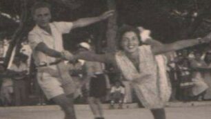 Skating club Monza: Franco Beretta e Franca Rio nel 1947