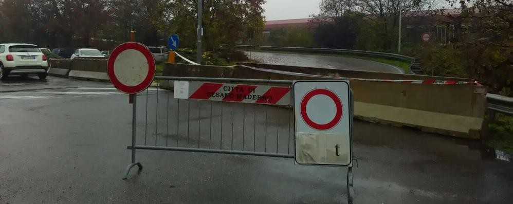 Cesano Naderno, il ponte di via Manzoni sulla Milano-Meda