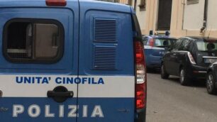 Polizia unità cinofile ai boschetti Monza