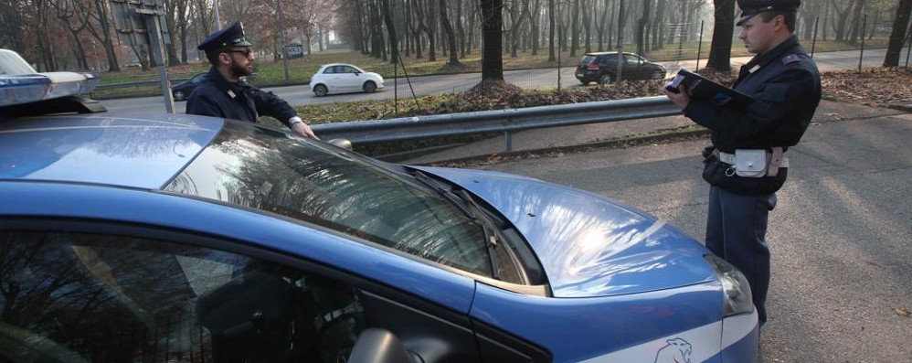 Una pattuglia della Polizia di stato
