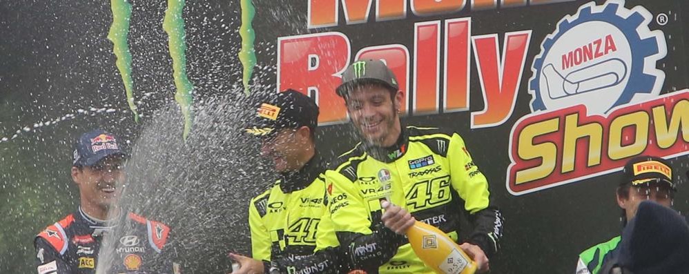 I festeggiamenti di Valentino Rossi