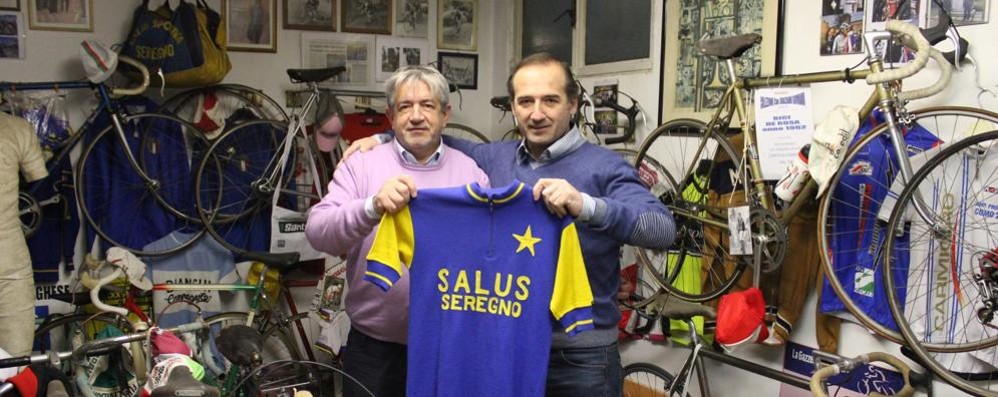 Seregno: Angelo Santambrogio, segretario e Antonio Graziano presidente attuale della Salus ciclistica